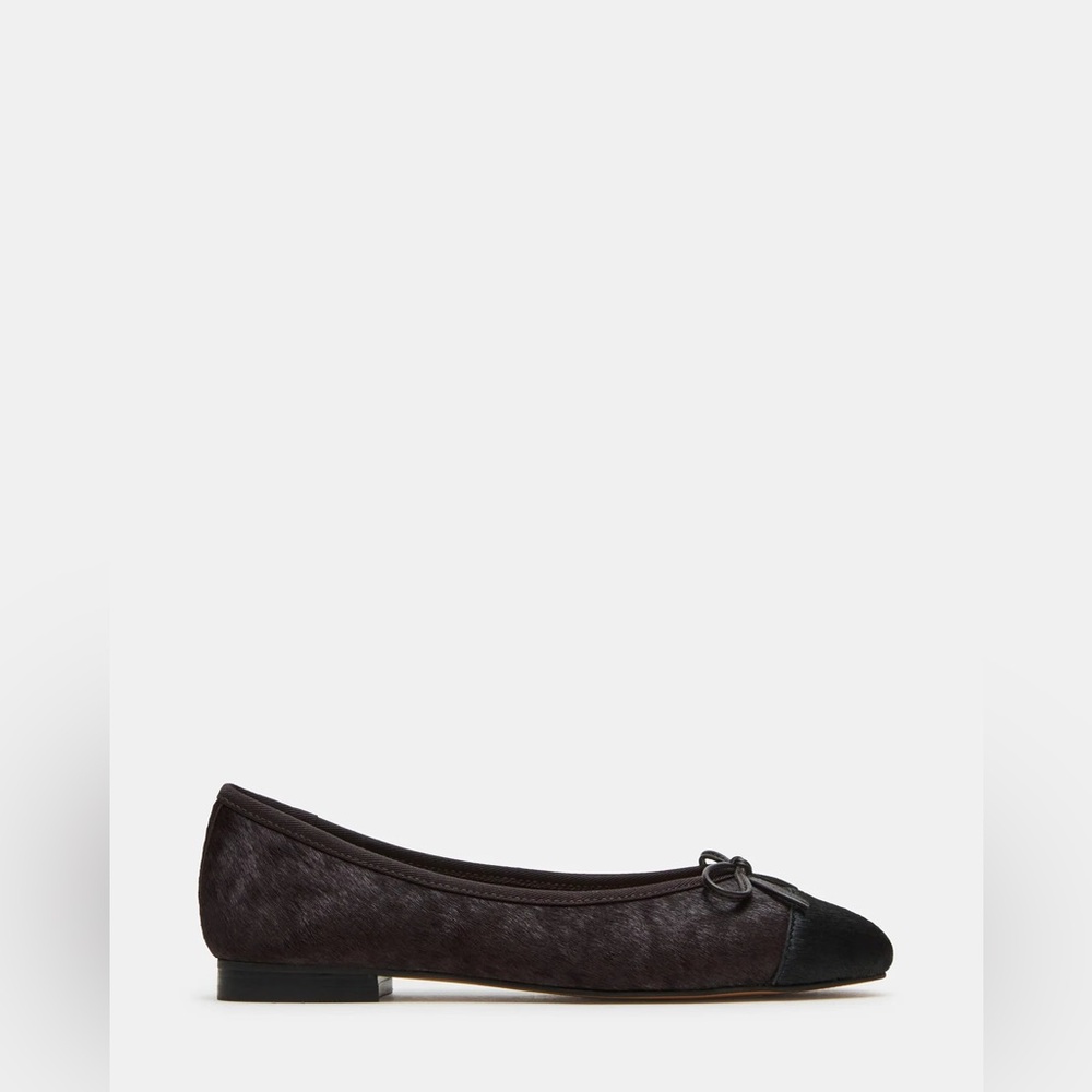 Steve Madden Calf Hair Ballet Flat ETERNAL BROWN MULTI